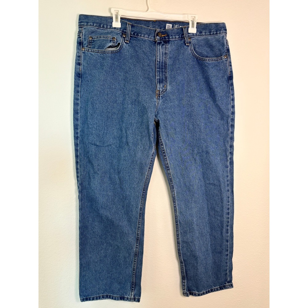 George Mens Regular Fit Jeans 40x30 Medium Wash Blue Denim GM08464